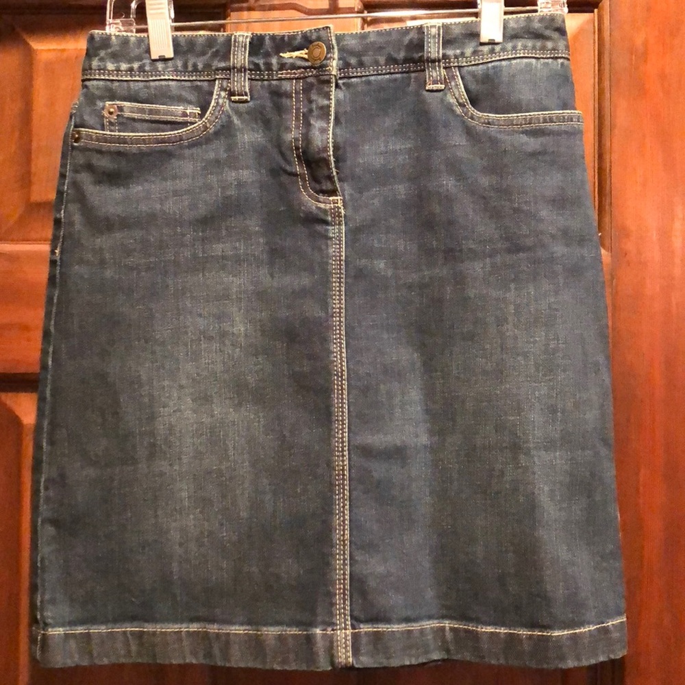 Boden Jean Skirt